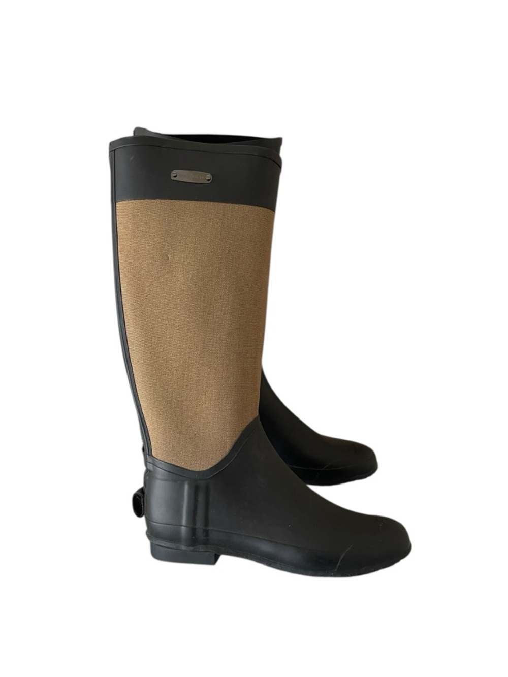 Burberry Rubber and Canvas Rain Boots Size:38 - Picture 5 of 9